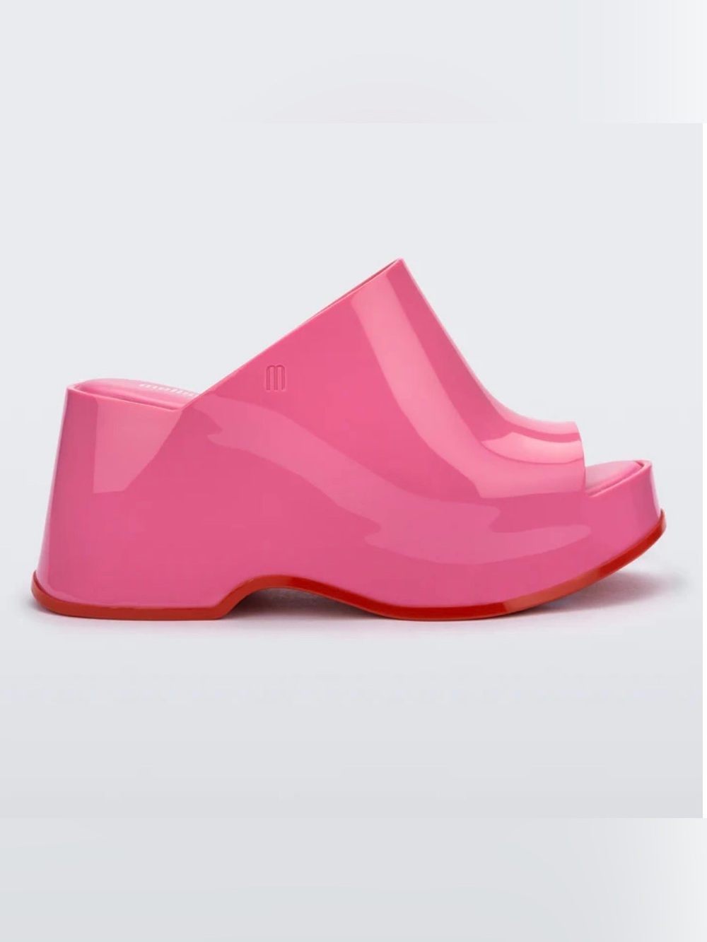 Melissa Pink Platform Mule Slides